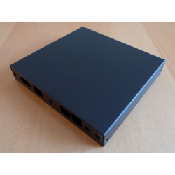 Enclosure 2 LAN USB black case1d1blku