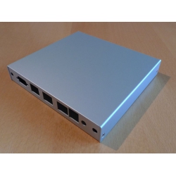 Enclosure 3 LAN USB aluminum case1d2u